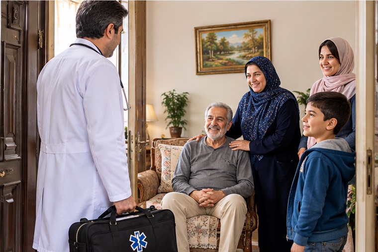 راهنمای دریافت خدمات ویزیت پزشک در منزل شیراز